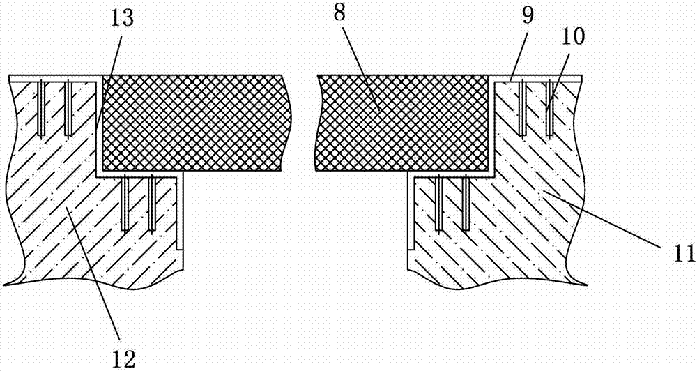 Dust removing device for blast furnace casting house