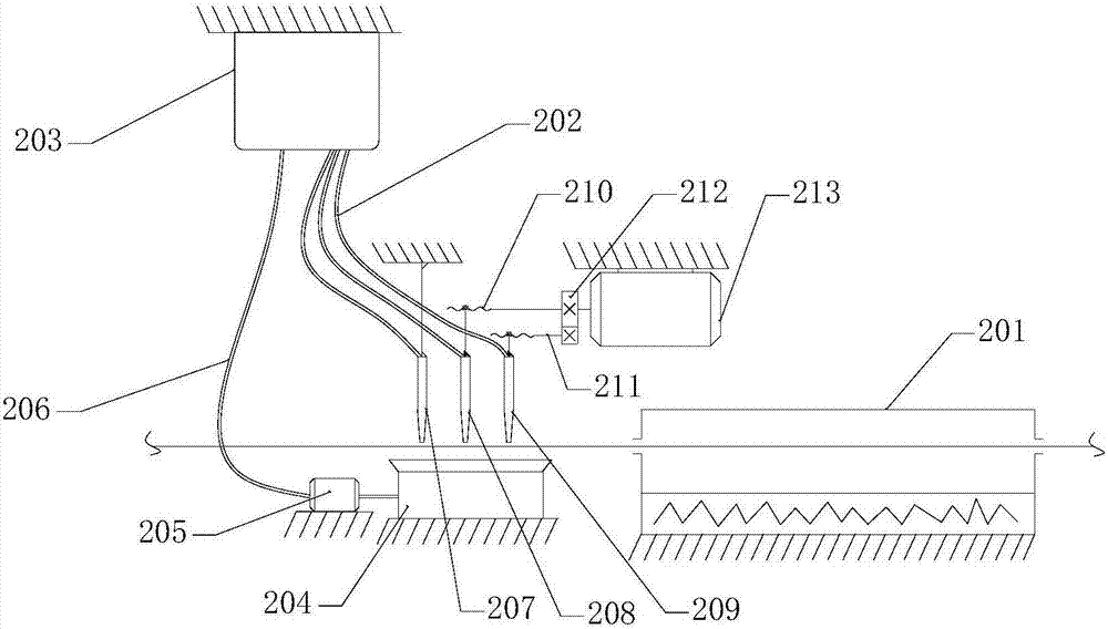 Spiral single-yarn piezoelectric spray dyeing device