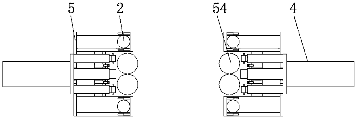 Fastening device for polishing stainless steel tubes