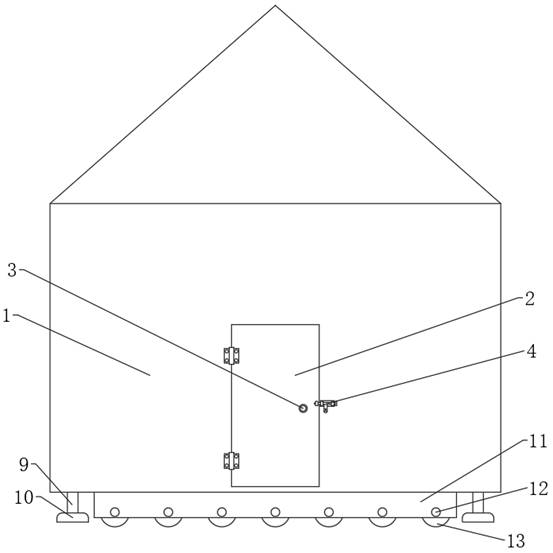 Movable board room for building construction site