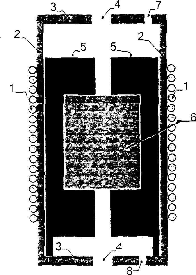 Device and method for growng large diameter 6H-SiC monocrystal with semiconductor property