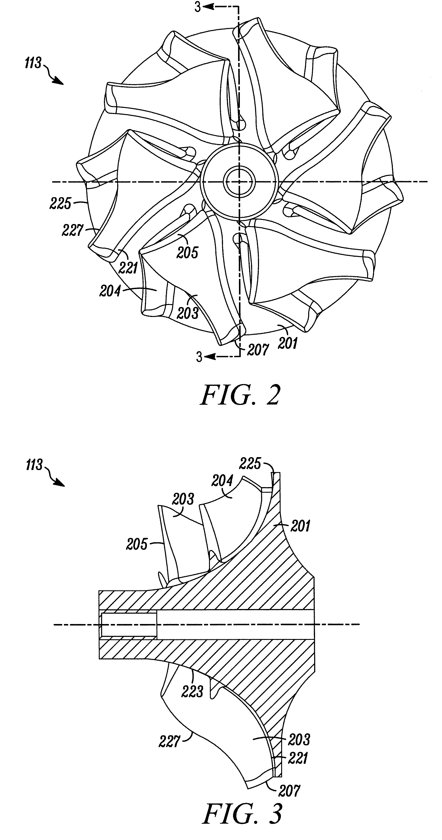 Extended Leading-Edge Compressor Wheel