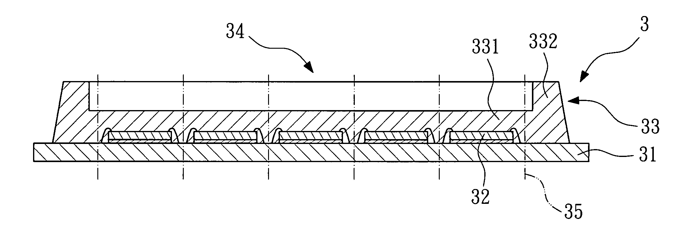 Semi-finished package and method for making a package