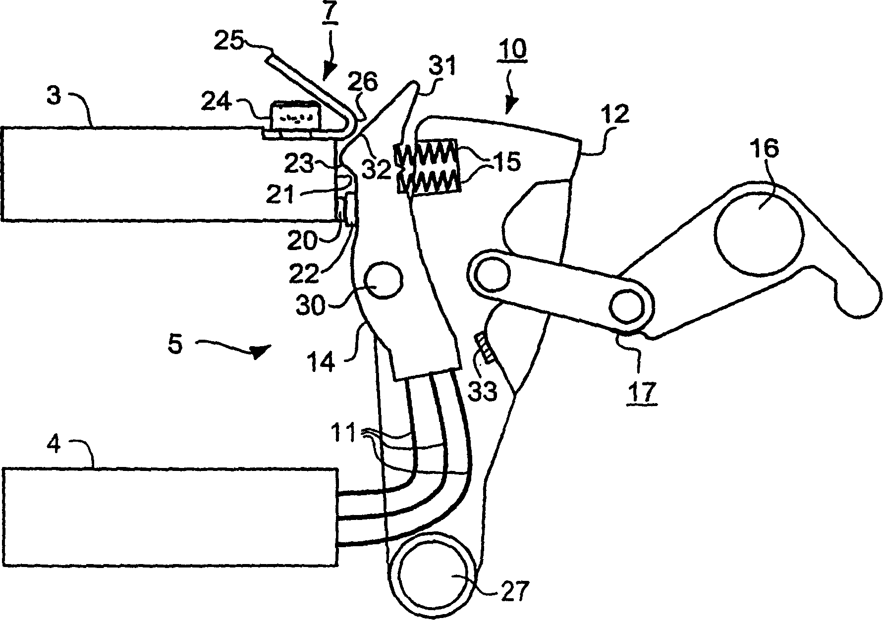 Switching contact arrangement of a low voltage circuit breaker