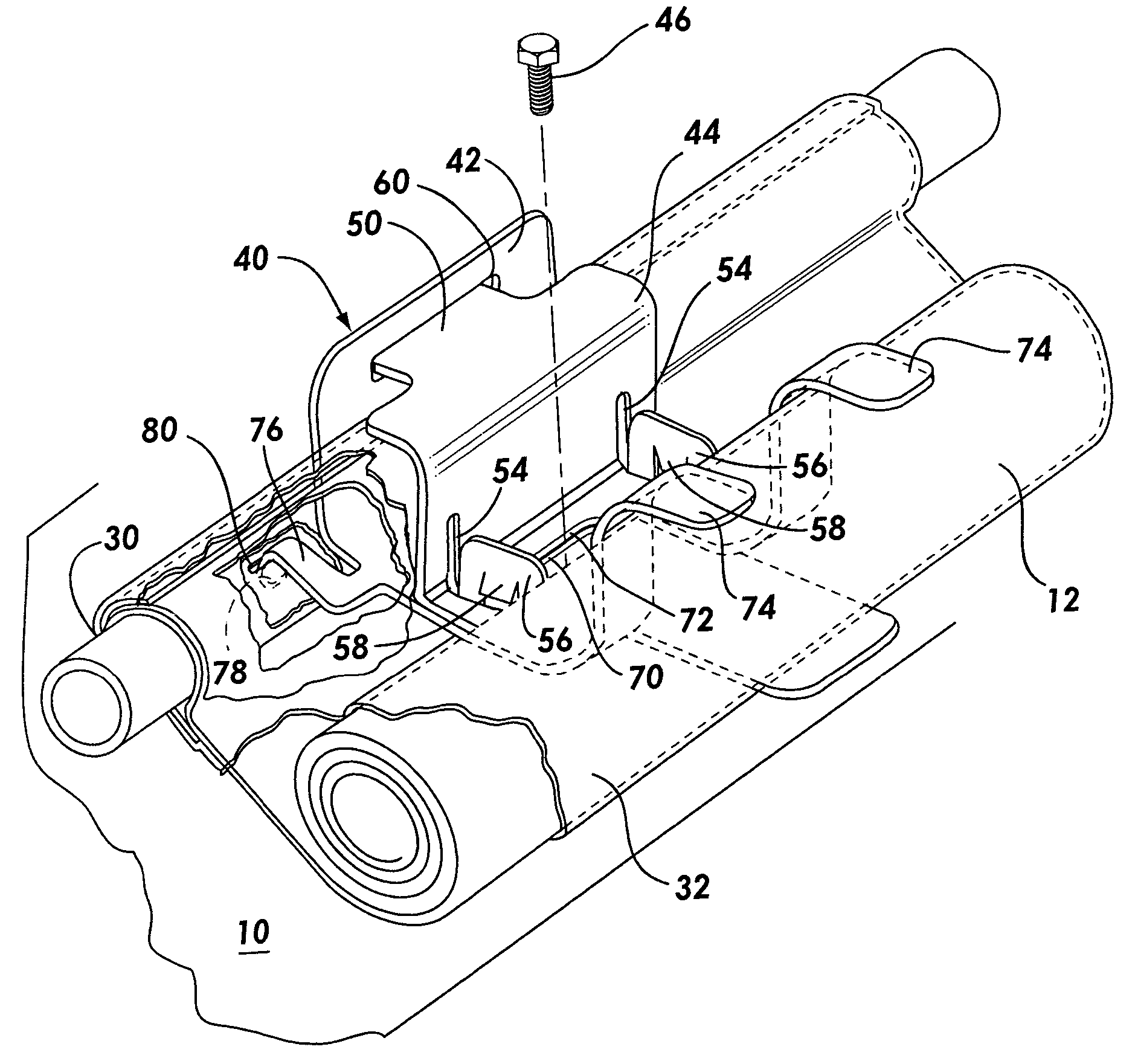 Inflatable curtain mounting bracket