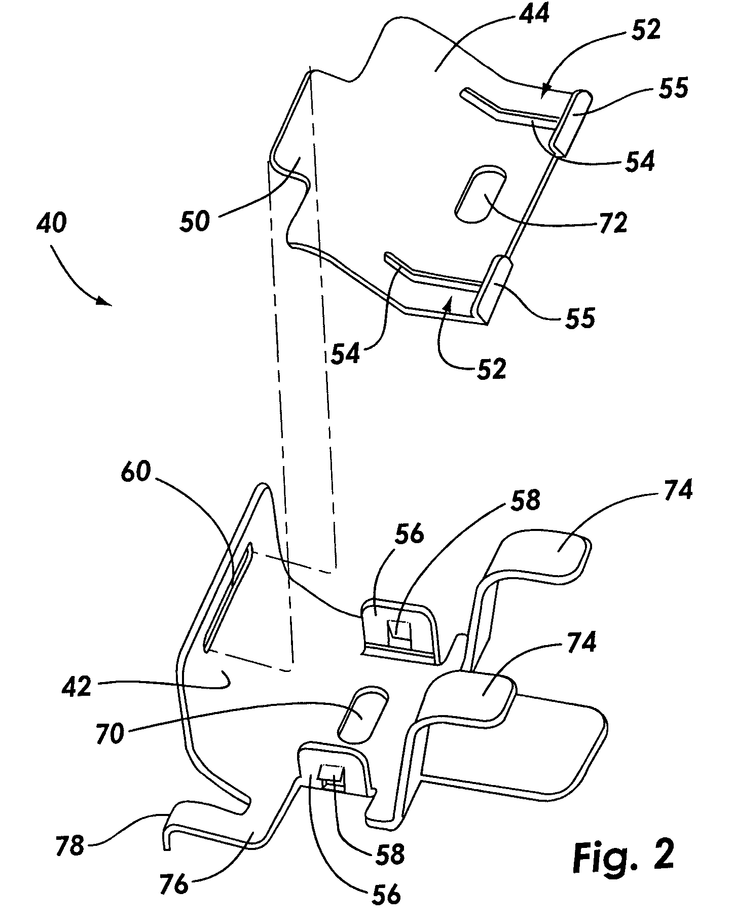 Inflatable curtain mounting bracket