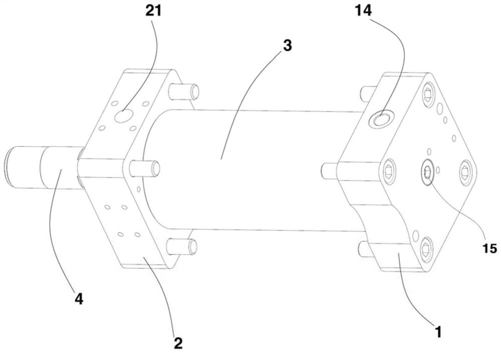 Double-cylinder quick injection structure of injection molding machine