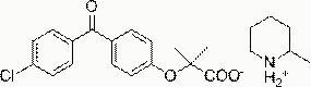 Fenofibrate acid salt, preparation method, pharmaceutical composition and application