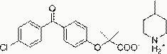 Fenofibrate acid salt, preparation method, pharmaceutical composition and application