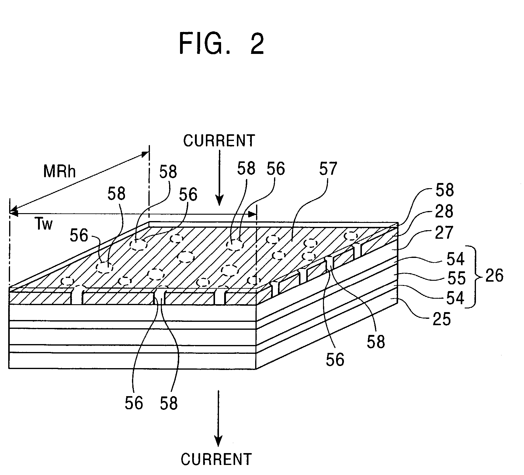 GMR magnetic sensing element having an antiferromagnetic layer extending beyond the track width and method for making the same