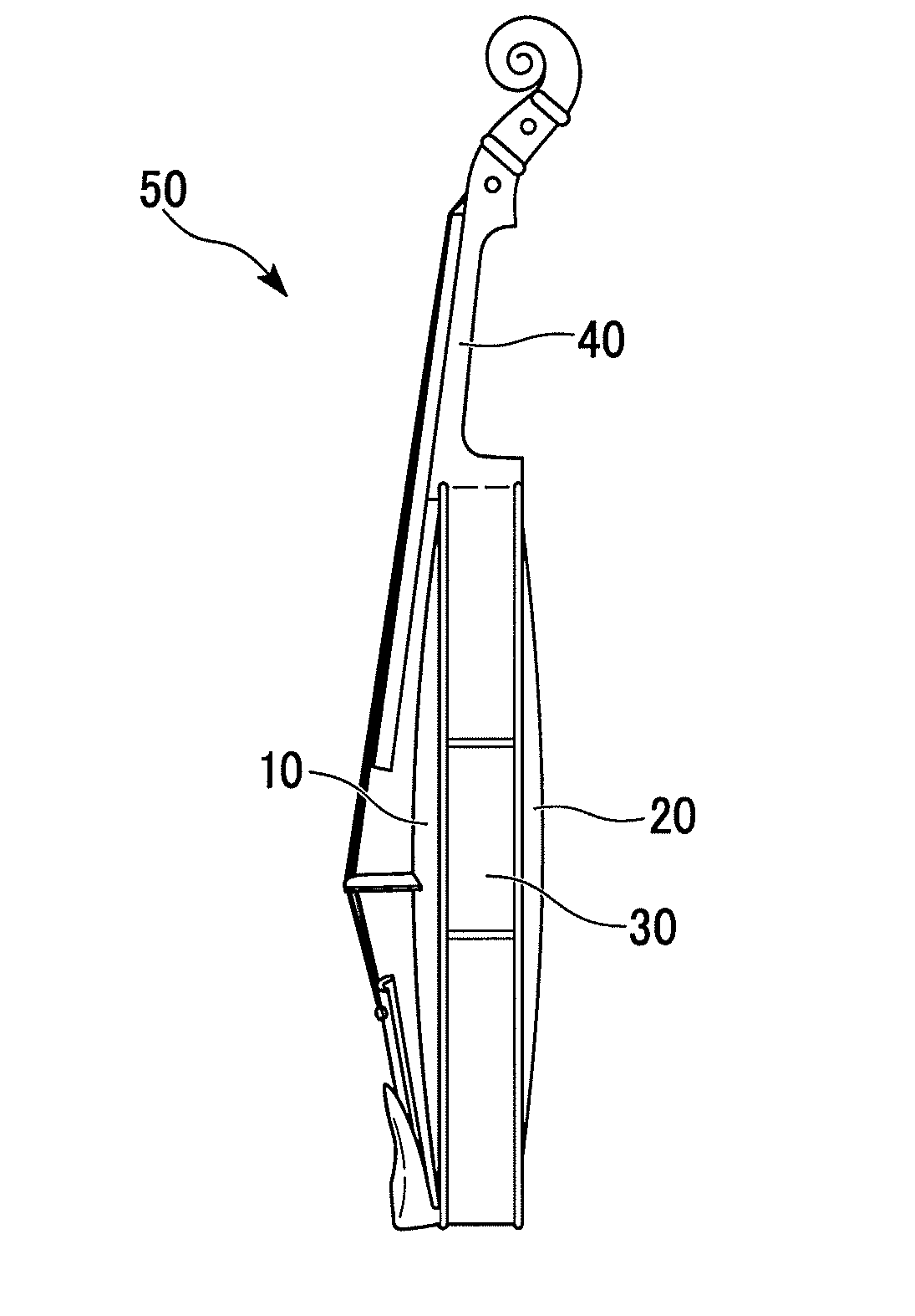 Board for stringed instrument, method of manufacturing board for stringed instrument, and stringed instrument