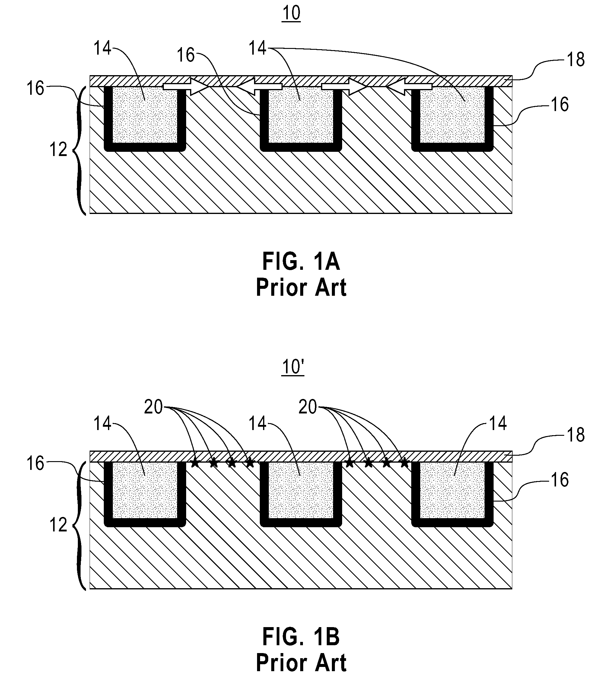 Interconnect structure with high leakage resistance