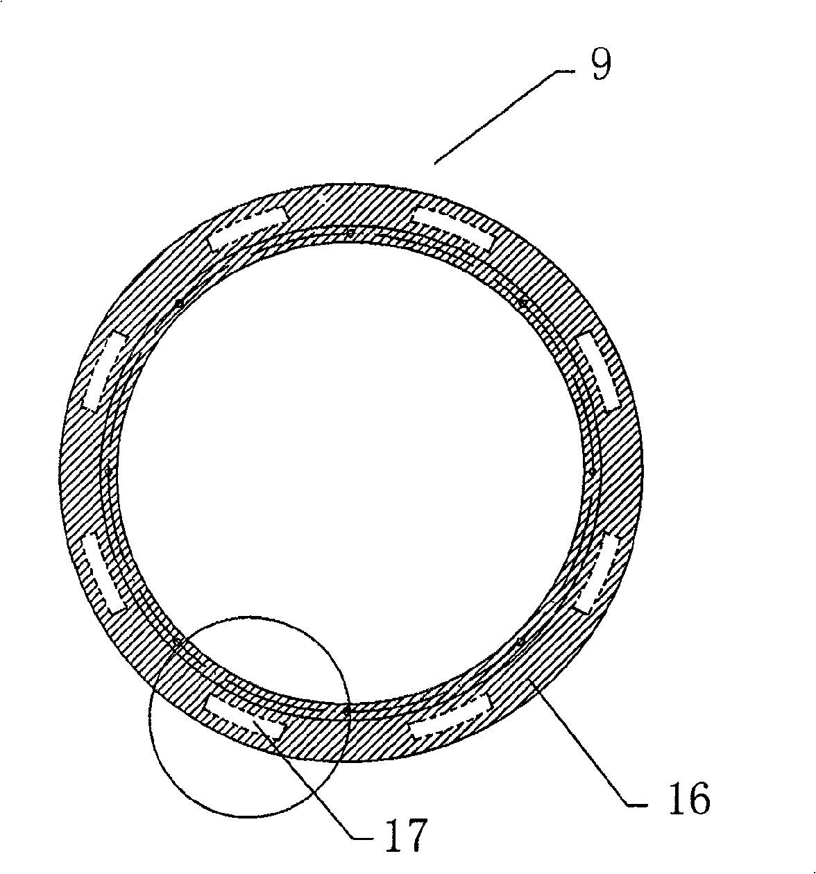 High-pressure spray type underwater wire-cloth washing machine