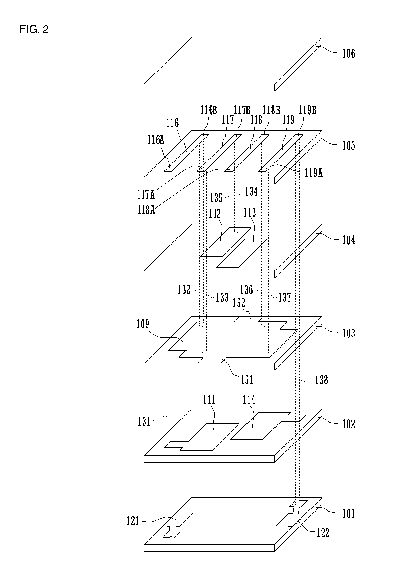 Laminated band-pass filter