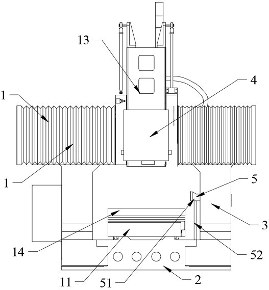 High-precision grinding machine device with workpiece surface precision detection function