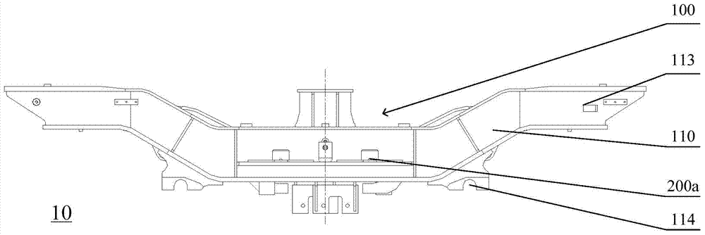 Track vehicle steering frame