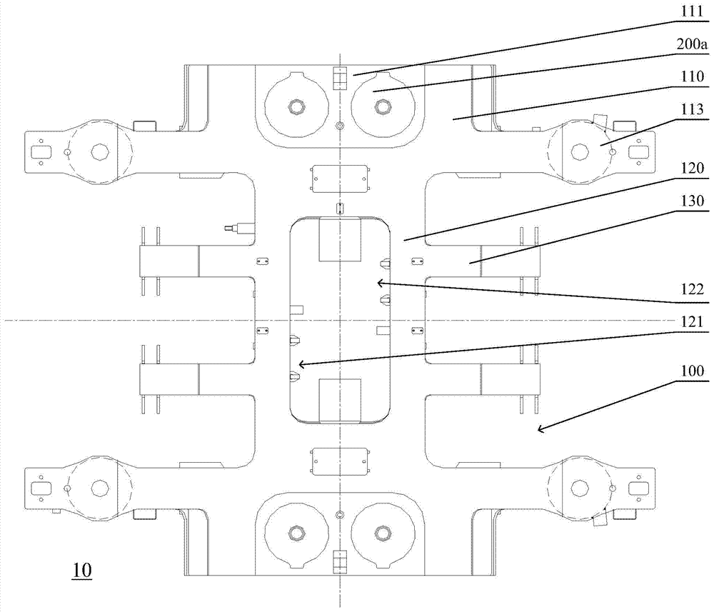 Track vehicle steering frame