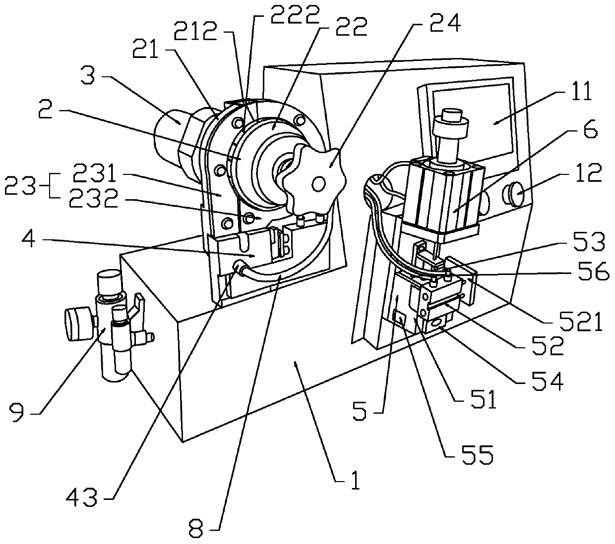 Intelligent nailing machine for umbrella