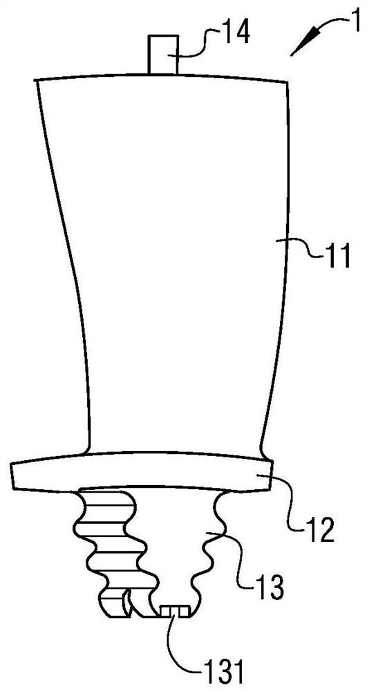 A turbine blade base preparation device