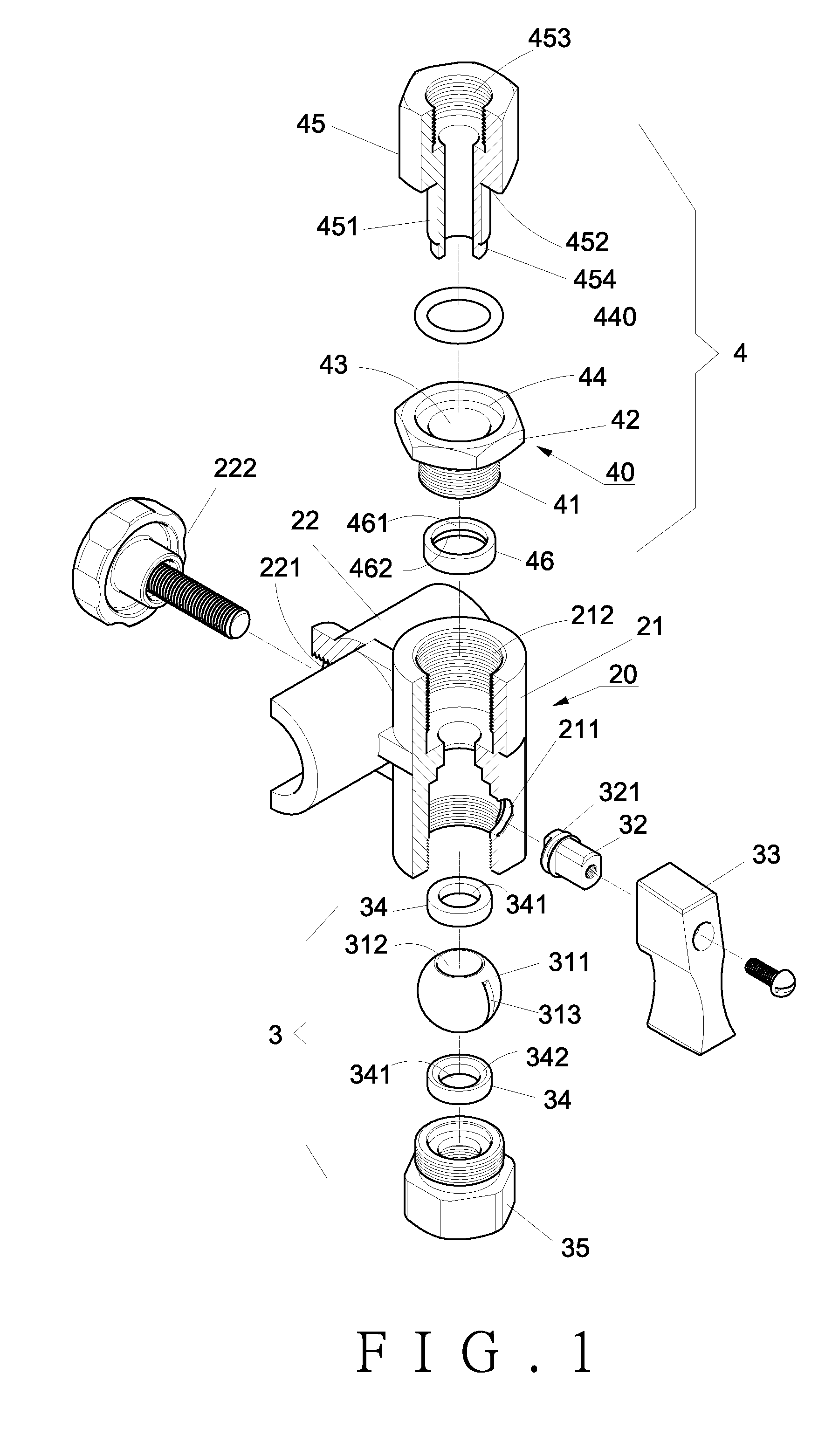 Stand for a drying gun supporting frame