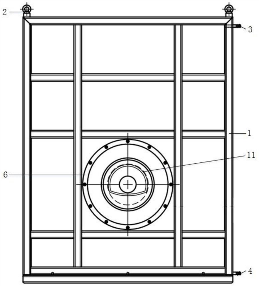 Tunnel seepage test device