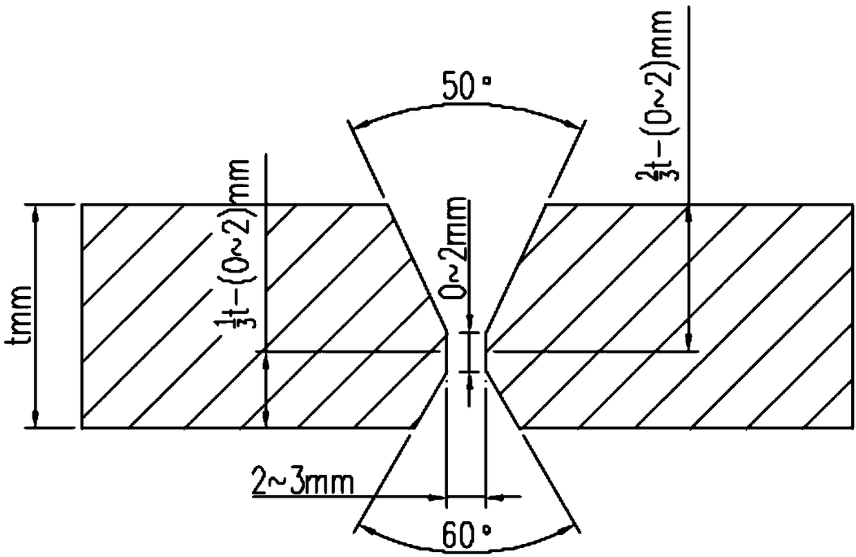 GMAW-Ar welding method for Q420B steel plate