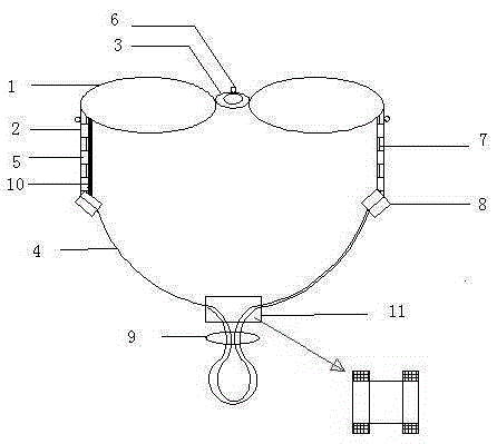 Sports type cooling glasses