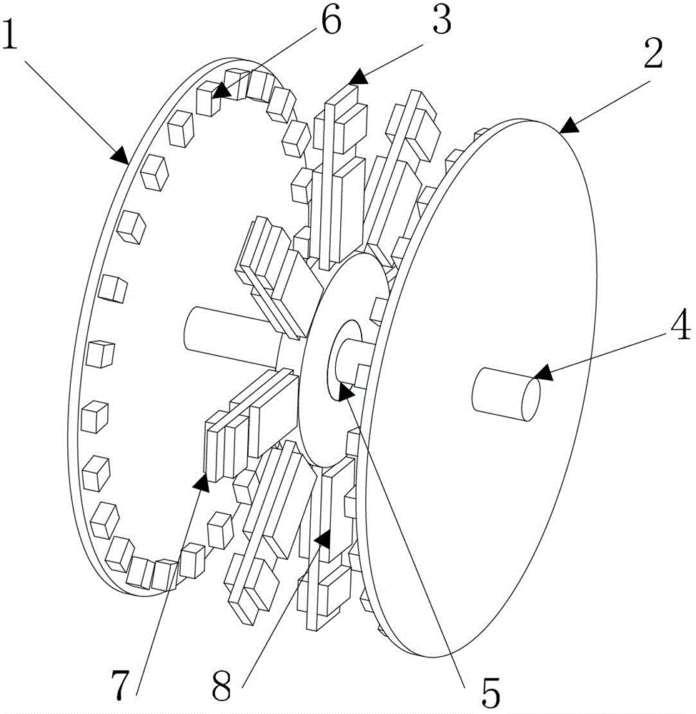 Rotary piezoelectric generation device