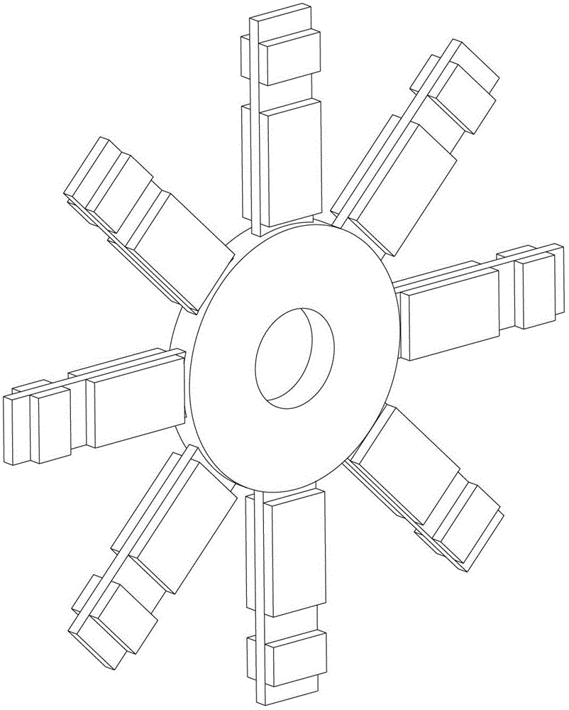 Rotary piezoelectric generation device