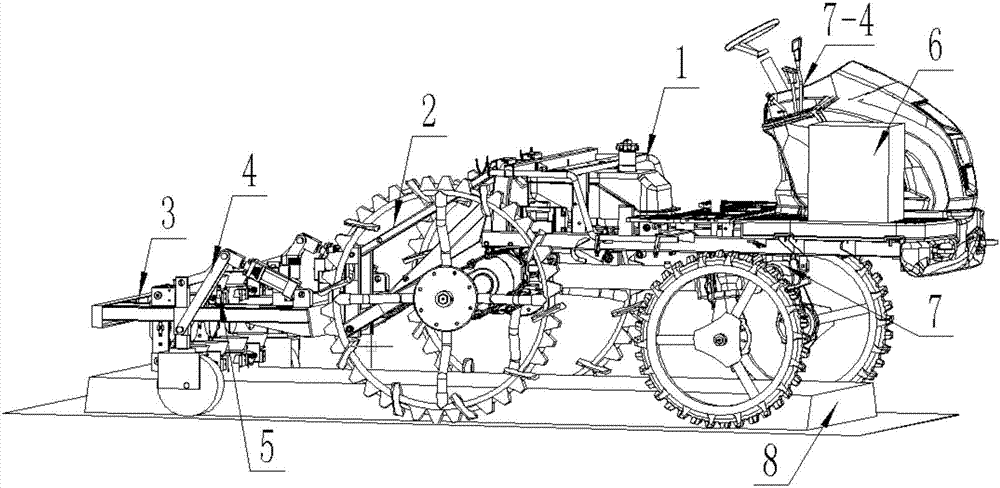 Transverse and longitudinal profiling device for planting mechanism and control method