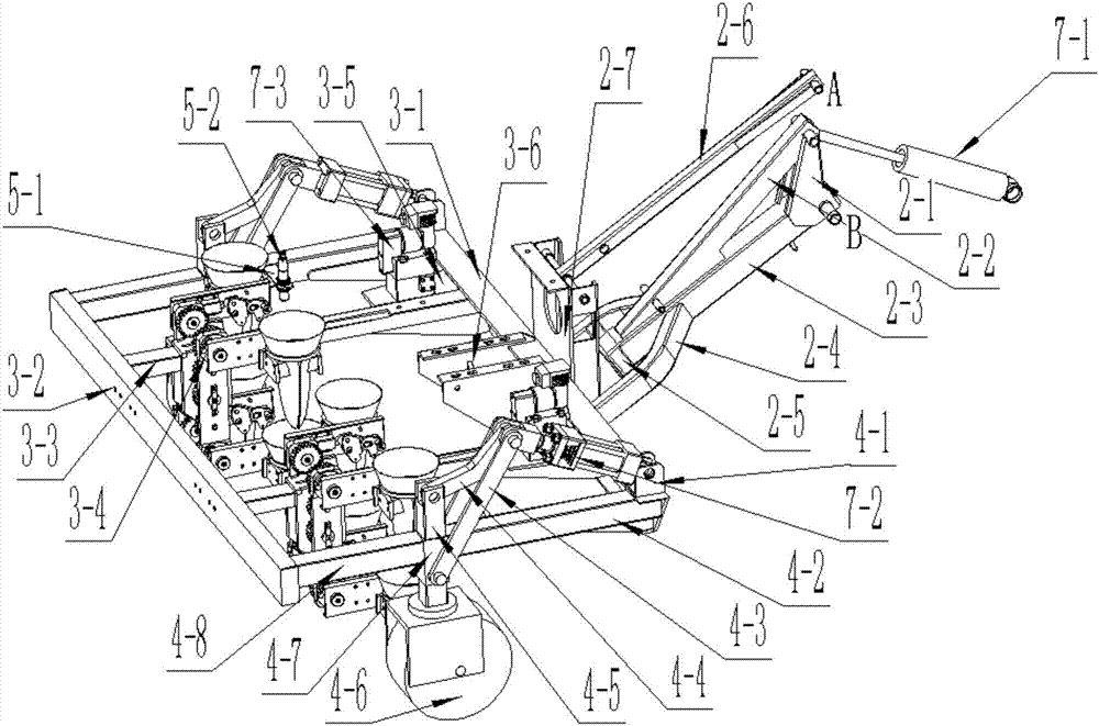 Transverse and longitudinal profiling device for planting mechanism and control method