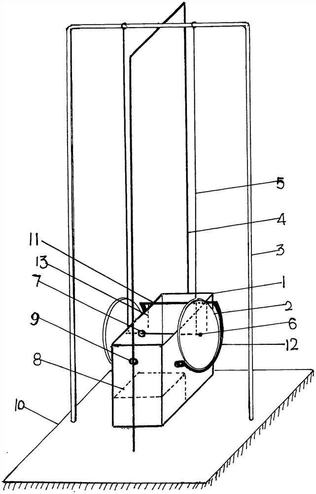 Hanging frame type self-lifting playing device