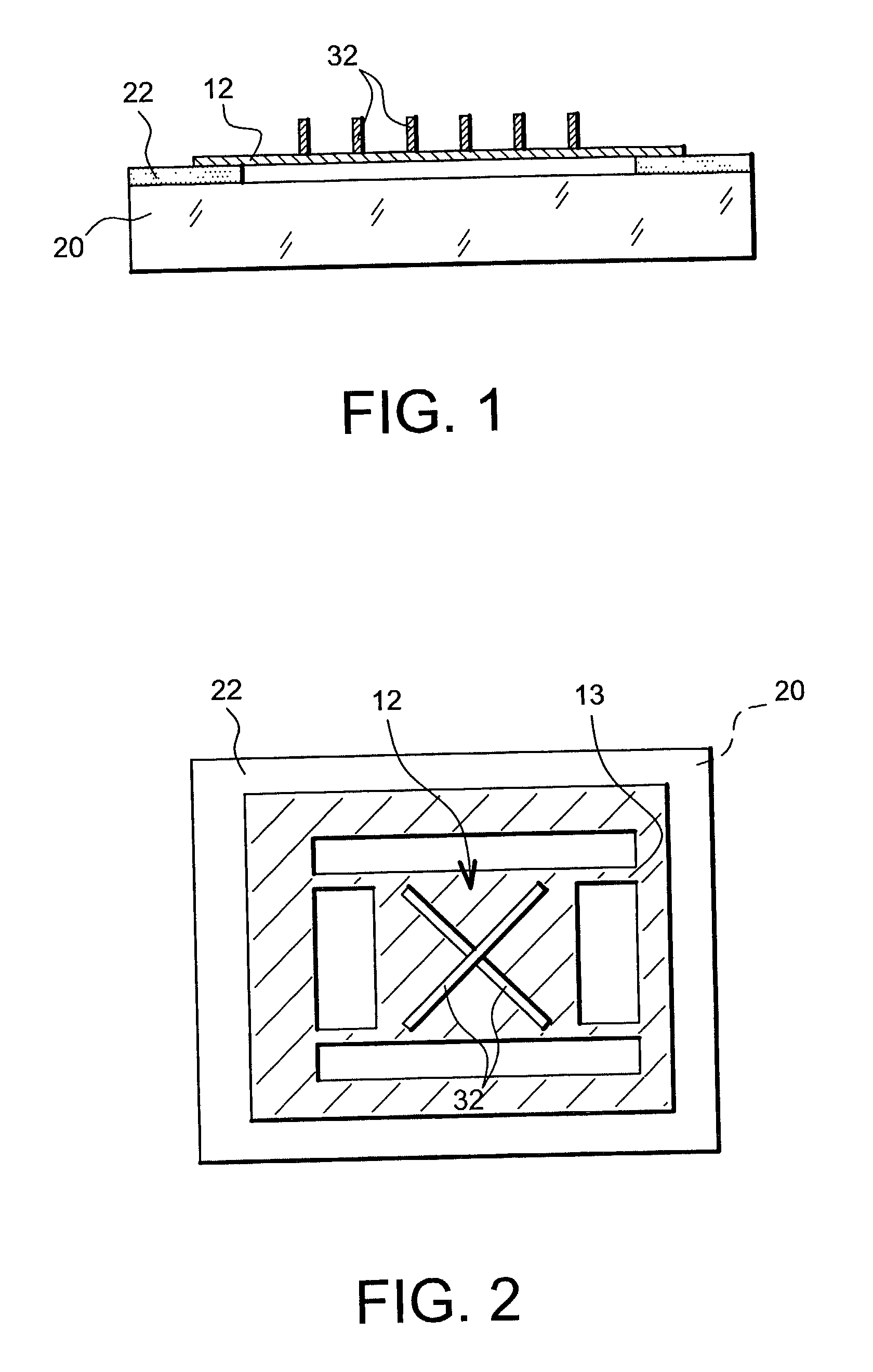 Integrated variable electrical capacitance device and method for producing said device