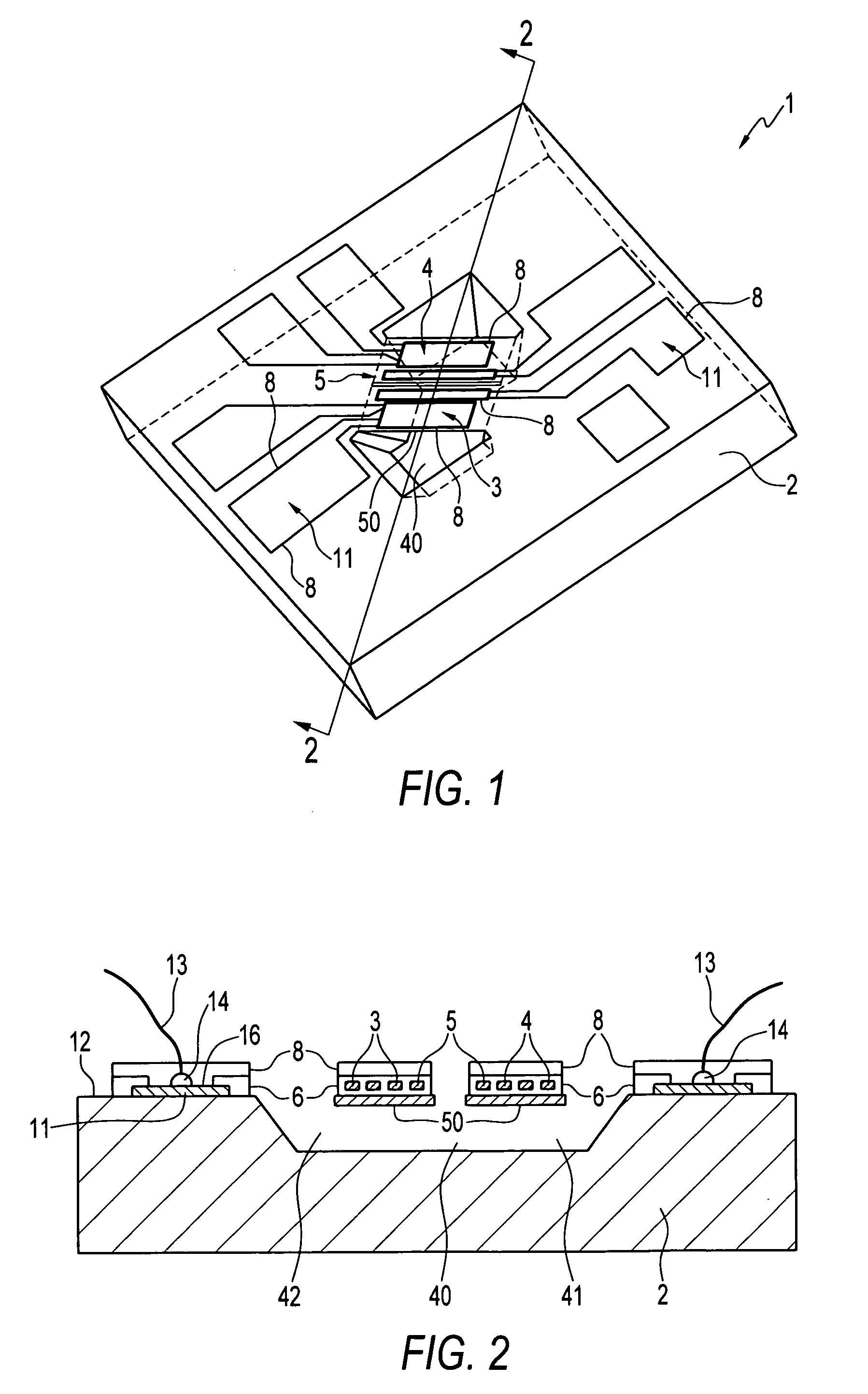 Thermal mass gas flow sensor and method of forming same