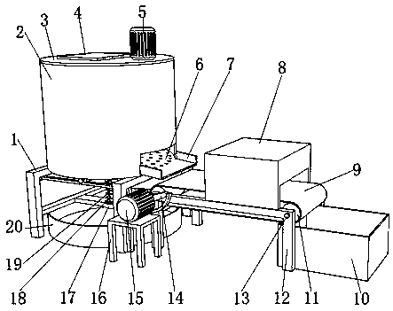 Dehydrating and drying device for processing of Pleurotus geesteranus