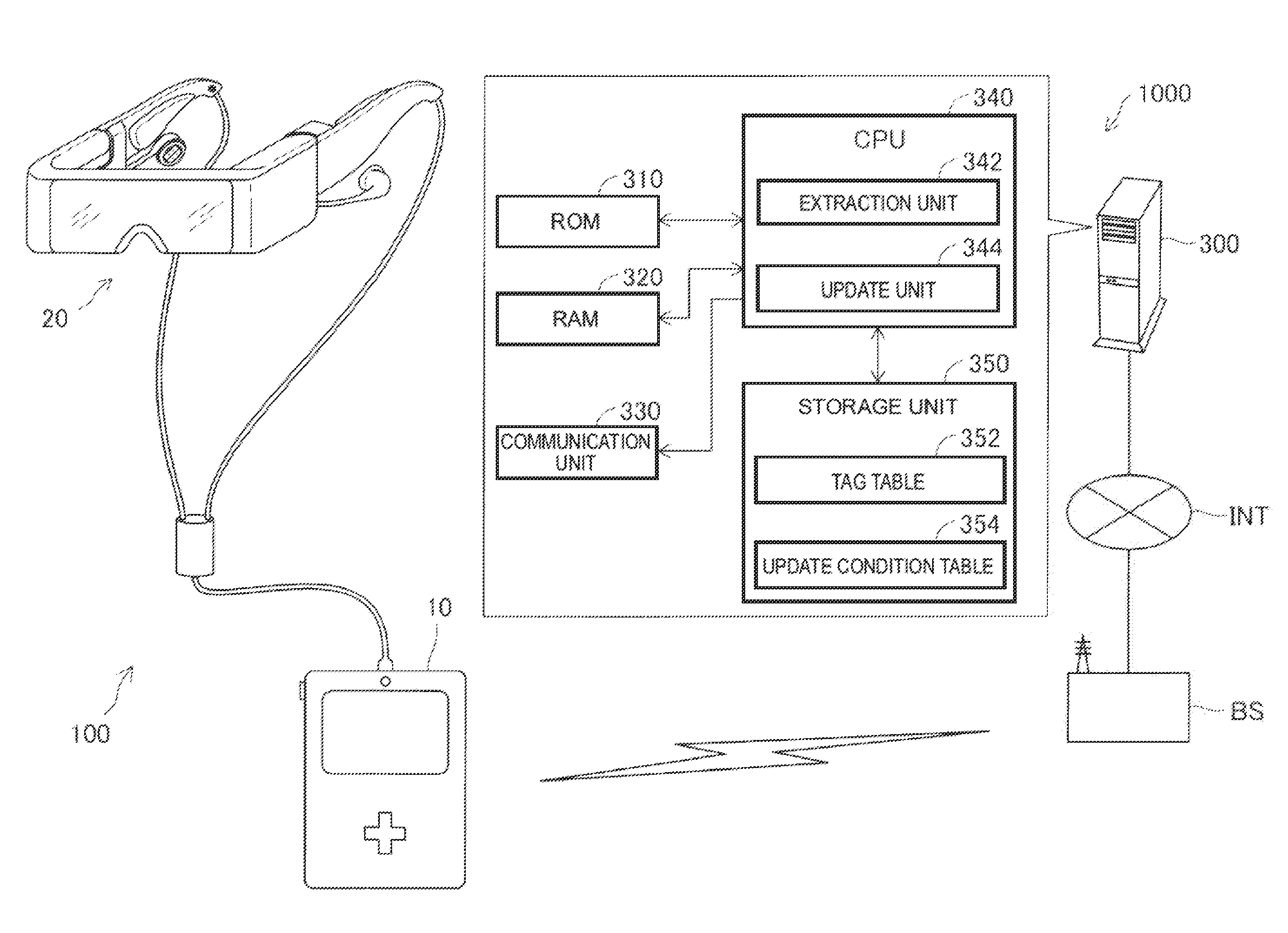 Information display system using head mounted display device, information display method using head mounted display device, and head mounted display device