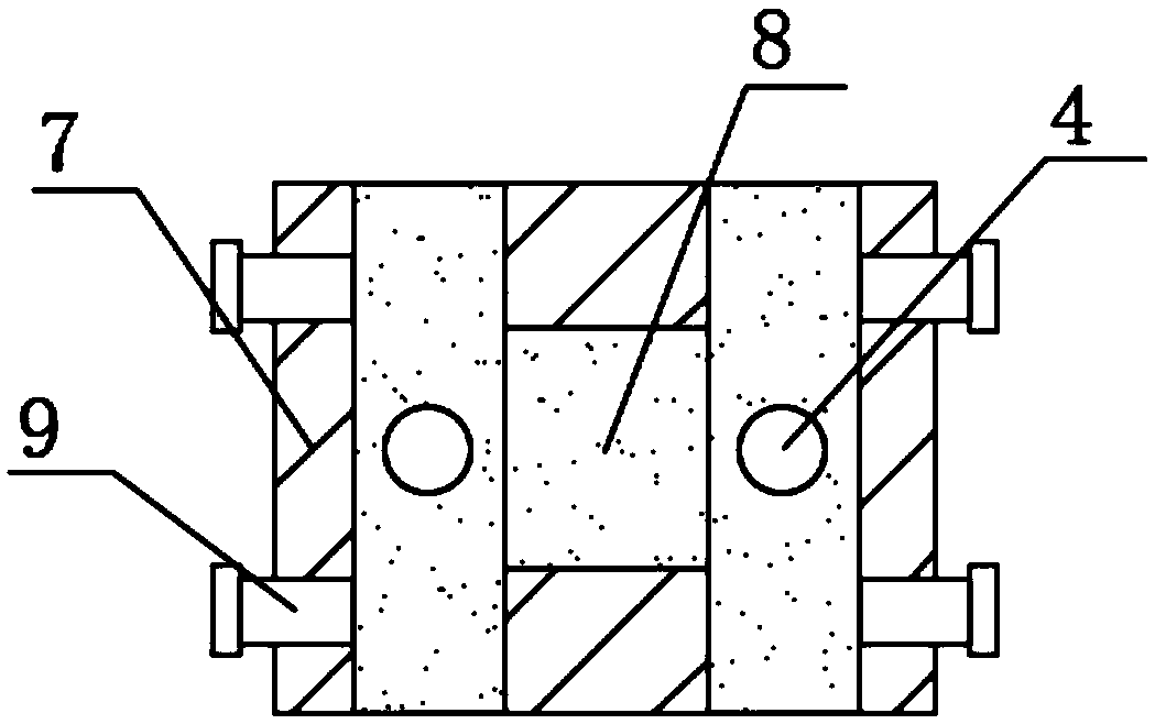 Stair post veneer press