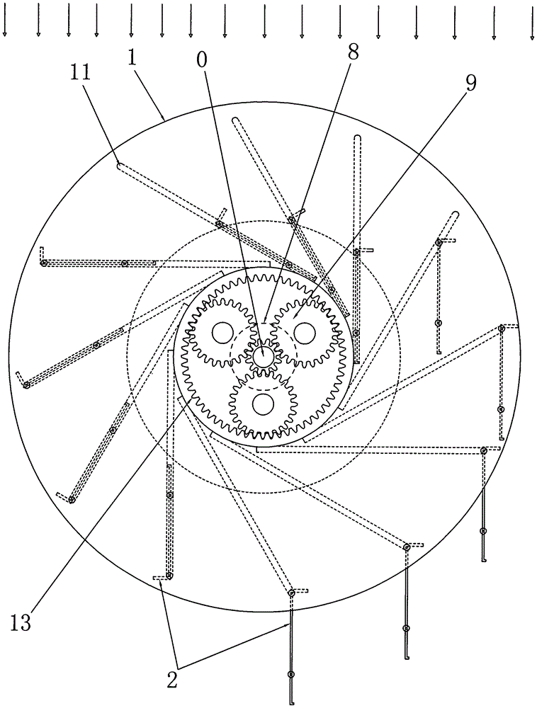 Wheel-oriented current force stretching plate water or wind wheel and power generation system