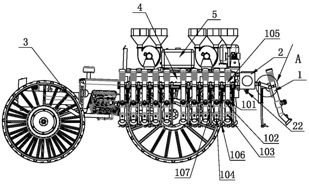 A fertilizing and applicating truck with mechanical weeding function