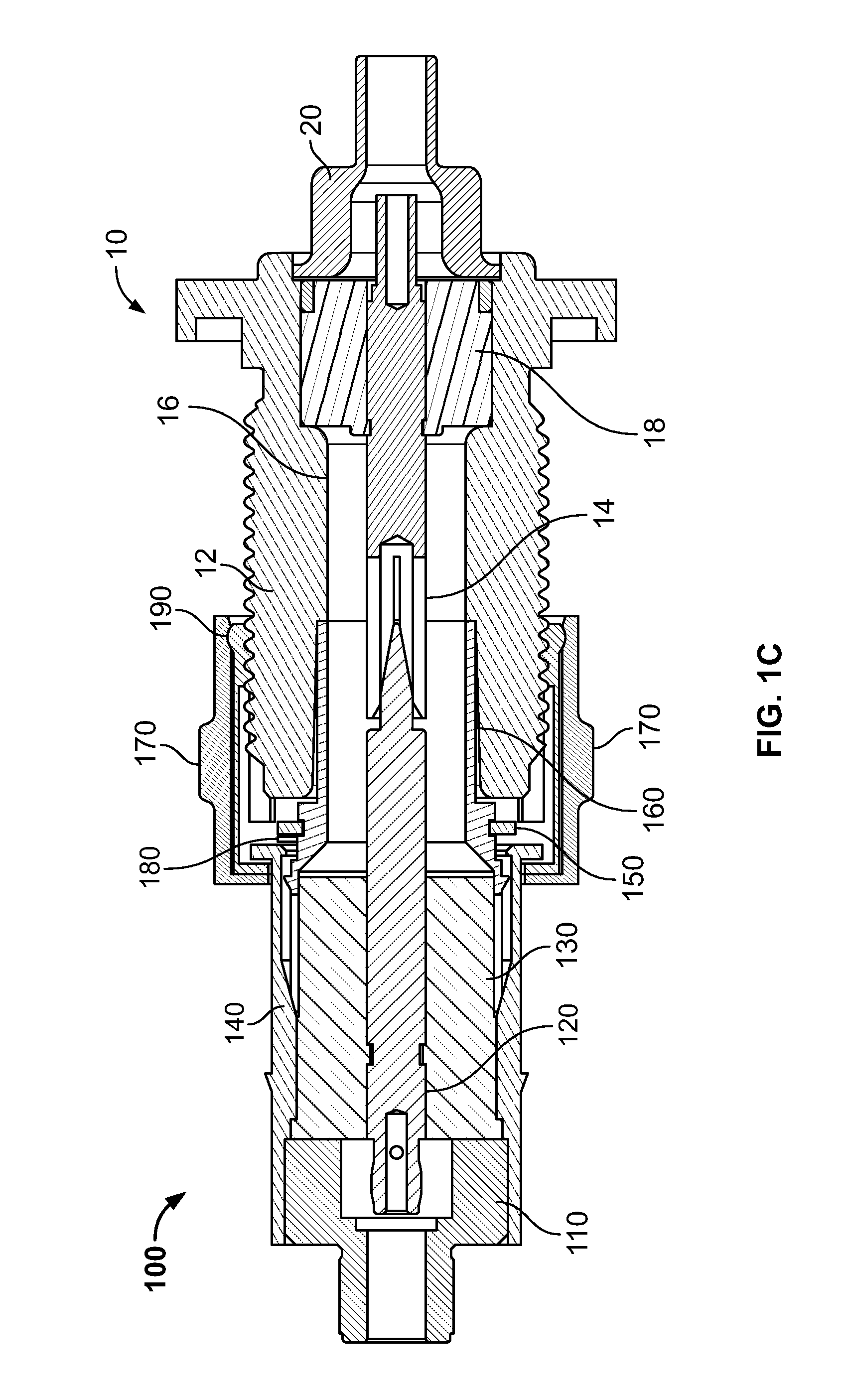 Snap-on coaxial plug