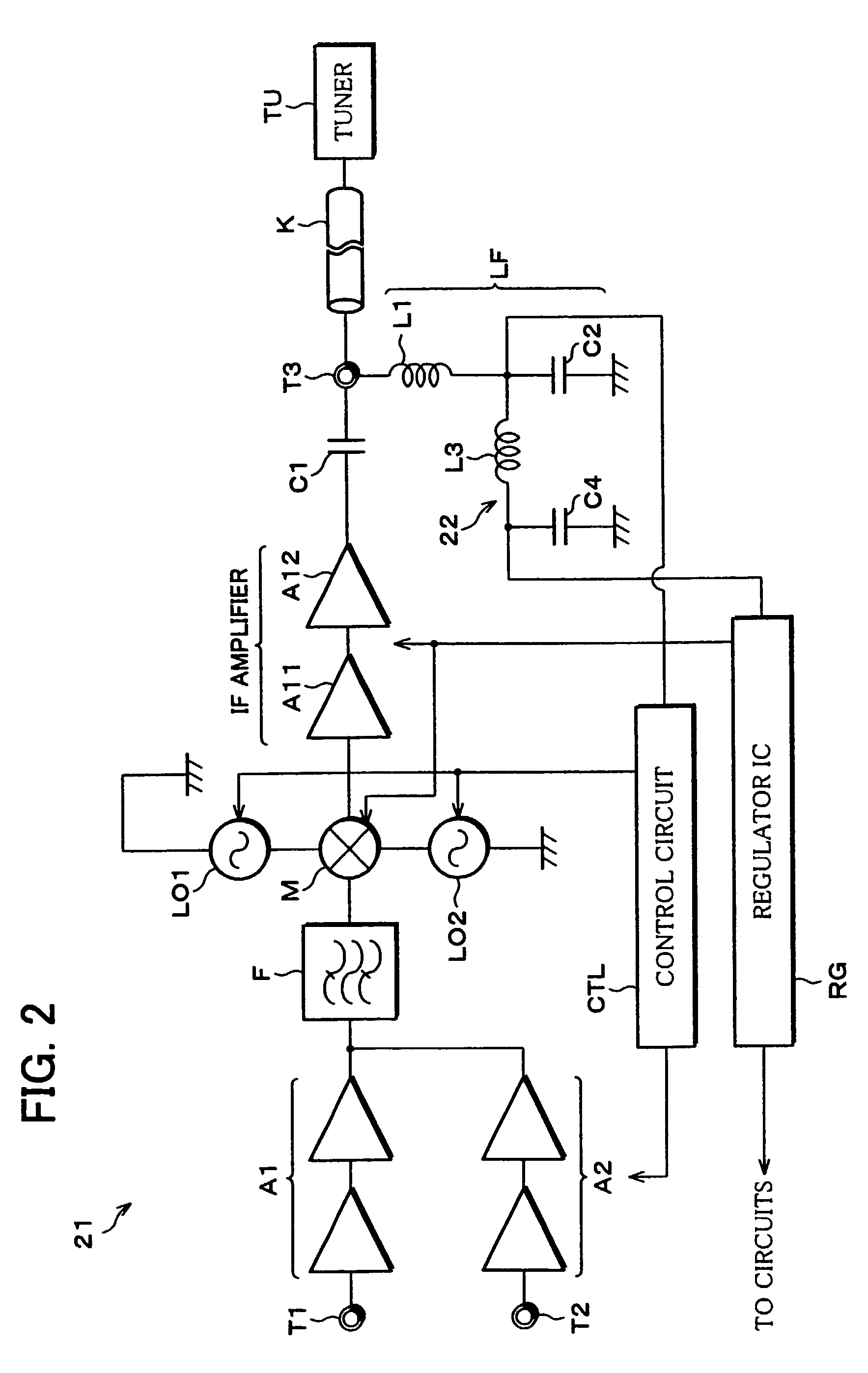 Satellite receiving converter and satellite receiving system