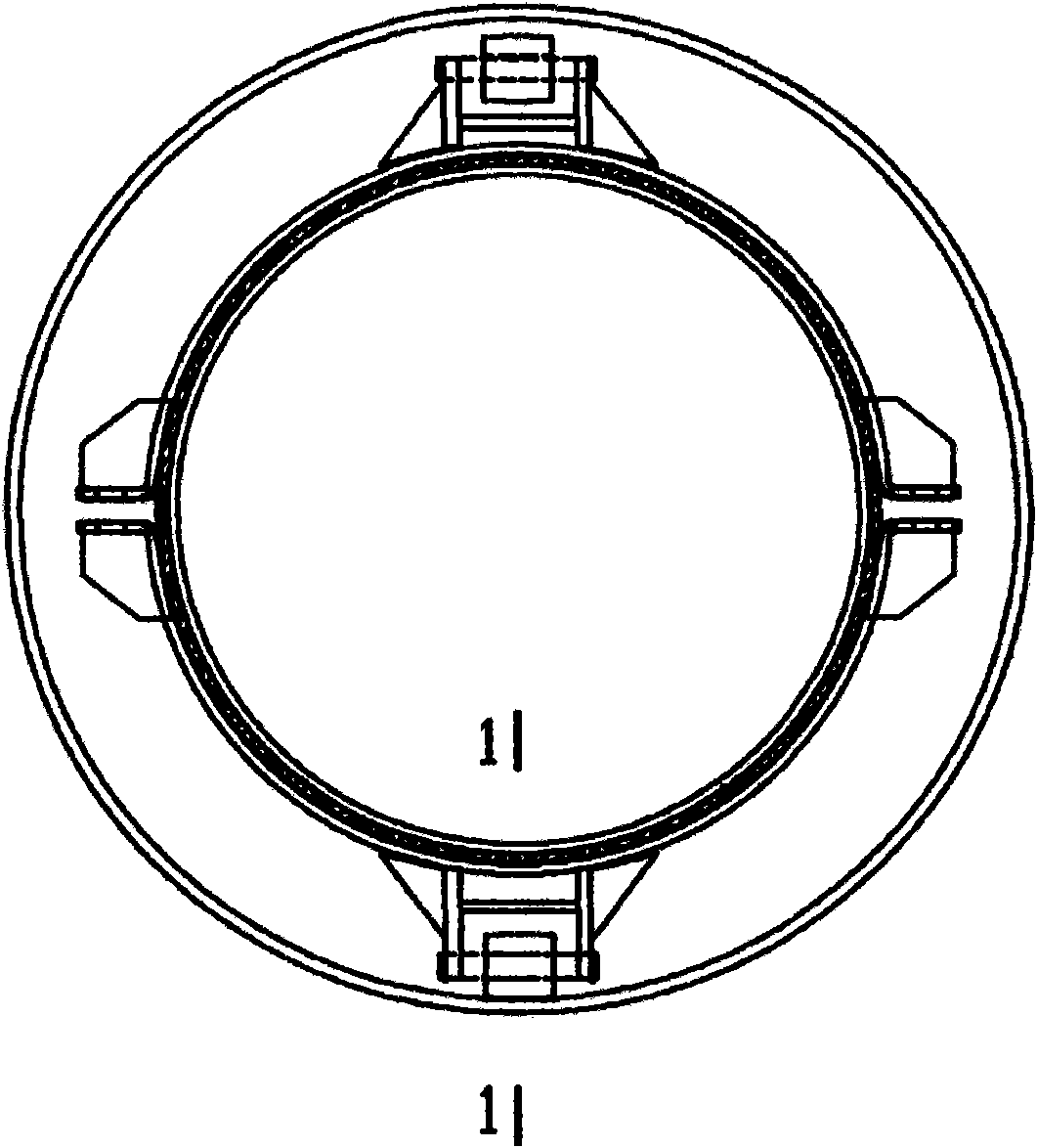 Steel-sleeve steel steam insulation pipe elbow and rolling supporting mechanisms at end part and middle part thereof