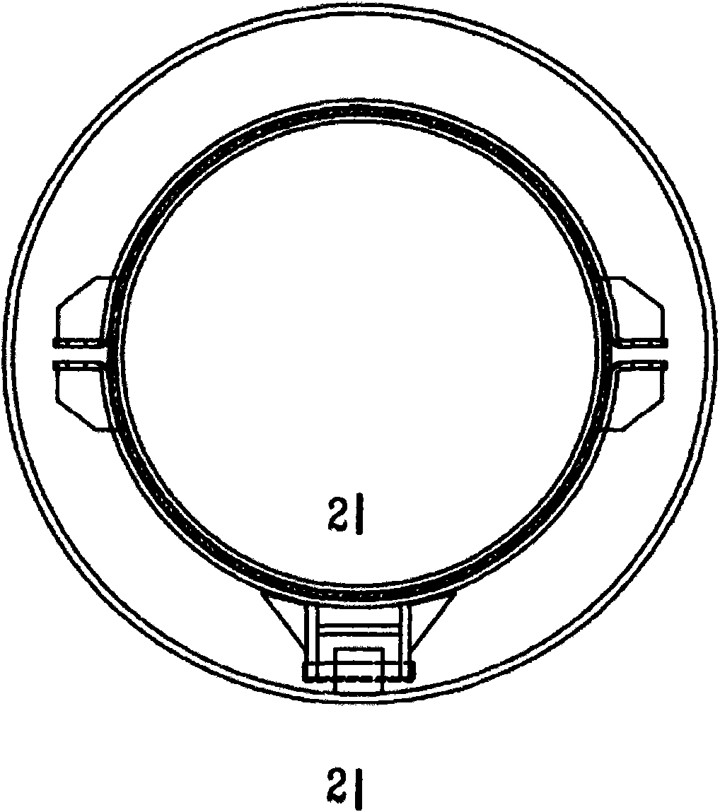 Steel-sleeve steel steam insulation pipe elbow and rolling supporting mechanisms at end part and middle part thereof