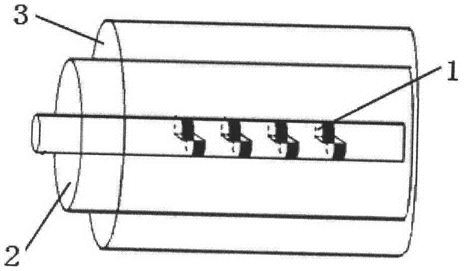 Composite structure long-period fiber grating