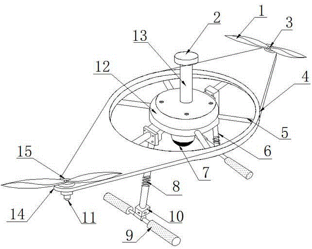 UAV (Unmanned Aerial Vehicle) electromagnetic environment detector and detection method thereof