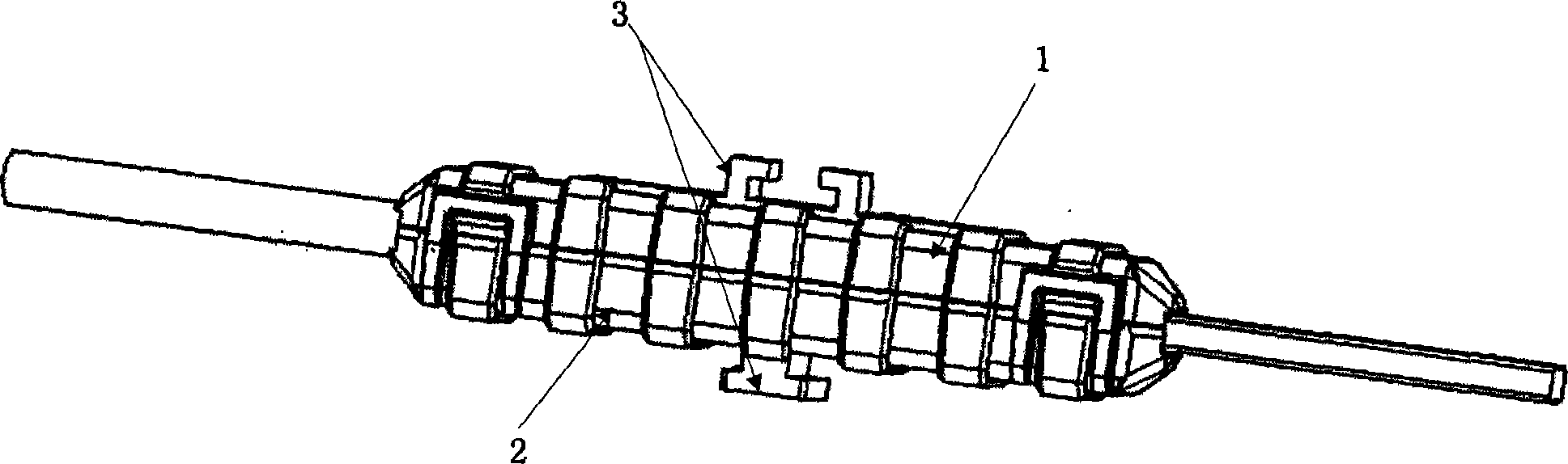 Protecting device for optical fiber fusion point