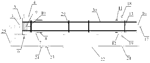 Medium-shallow water homodromous wave current generating method and experimental water channel