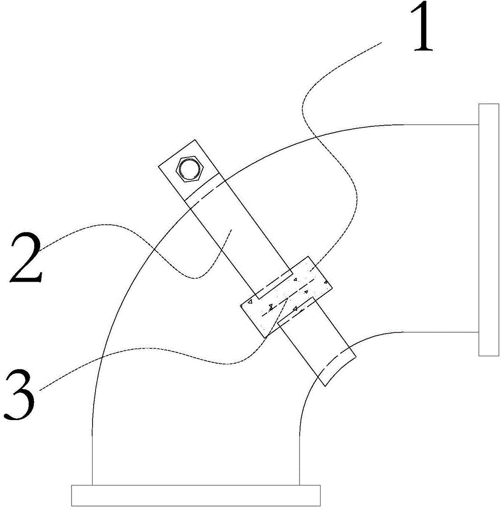 Ring wrapping leakage treatment method of coke oven bridge pipe