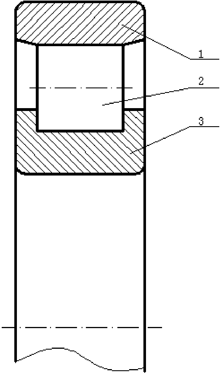 Ultrasonic non-destructive testing method for residual stress of inner and outer roller paths of roller bearing