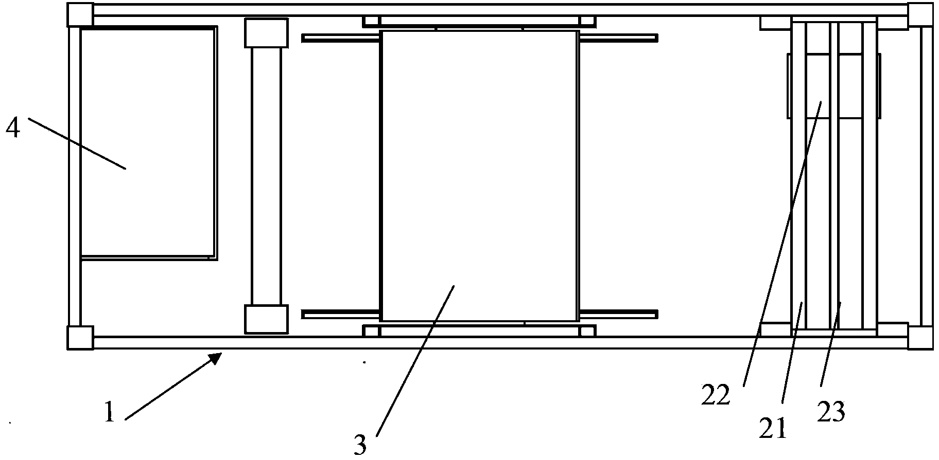 Container type winch